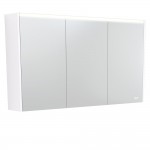 Fie LED Mirror Cabinet with Gloss White Side Panels 1200